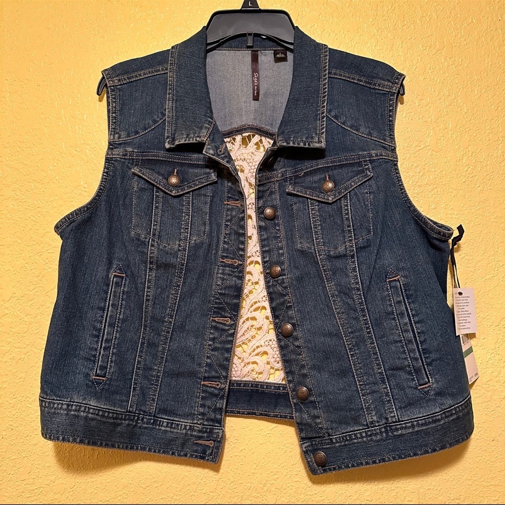 Skye’s the Limit Women’s Jean Vest Large